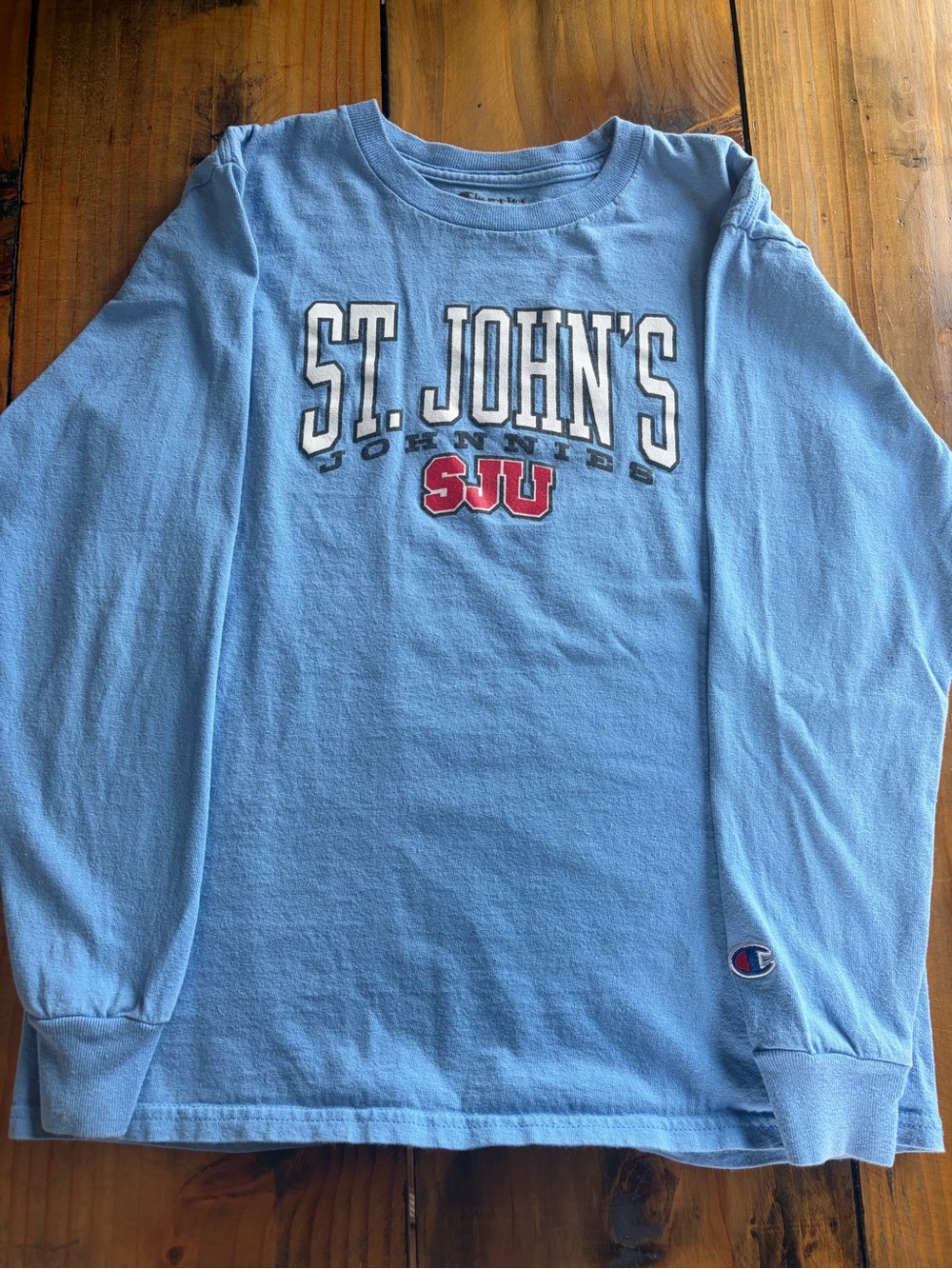 St. John’s University  Light Blue SJU Long Sleeve Tee
